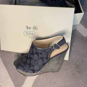Classic Coach Wedge Heel
